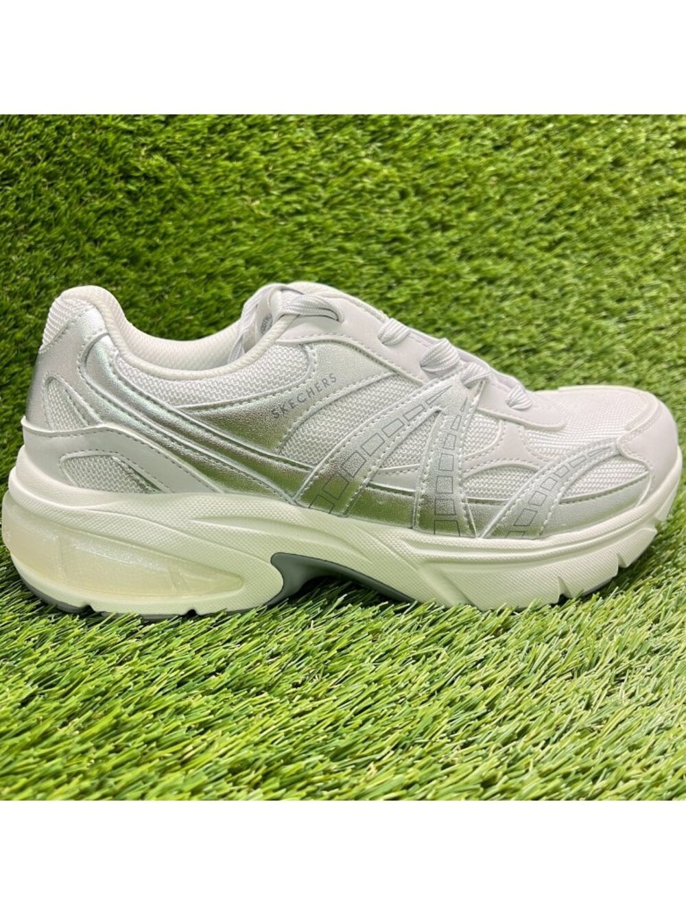 Skechers Street Shadow Stellar 90 Womens Size 10 Gray Running Shoes Sneakers